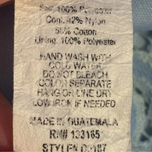 Alya Women's Blue Lace Mini Dress Size Small - Picture 6 of 6